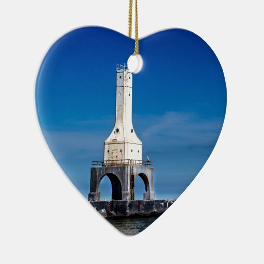 Vuurtoren Blues Keramisch Ornament (Rechts)