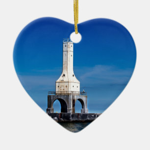 Vuurtoren Blues Keramisch Ornament