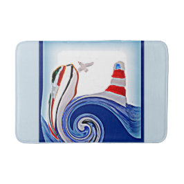 vuurtoren Boat Nautical Badmat