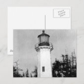 Vuurtoren boompunt briefkaart (Voorkant / Achterkant)