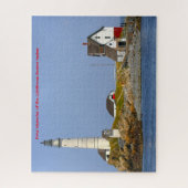 Vuurtoren Boston Harbour. Jigzaag Puzzle Legpuzzel (Verticaal)