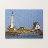 Vuurtoren Boston Harbour. Legpuzzel (Horizontaal)