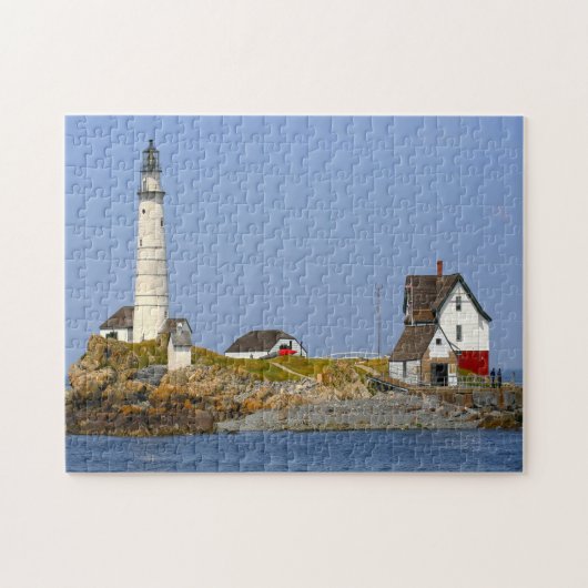Vuurtoren Boston Harbour. Legpuzzel (Horizontaal)