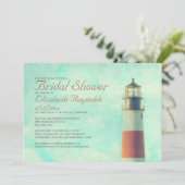 vuurtoren Bridal Shower-uitnodigingen Kaart (Staand voorkant)