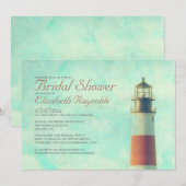 vuurtoren Bridal Shower-uitnodigingen Kaart (Voorkant / Achterkant)
