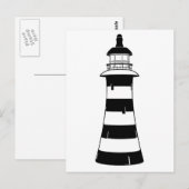 vuurtoren briefkaart (Voorkant / Achterkant)
