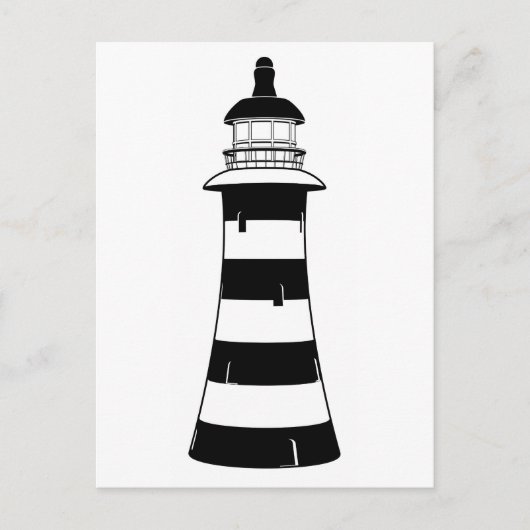 vuurtoren briefkaart (Voorkant)