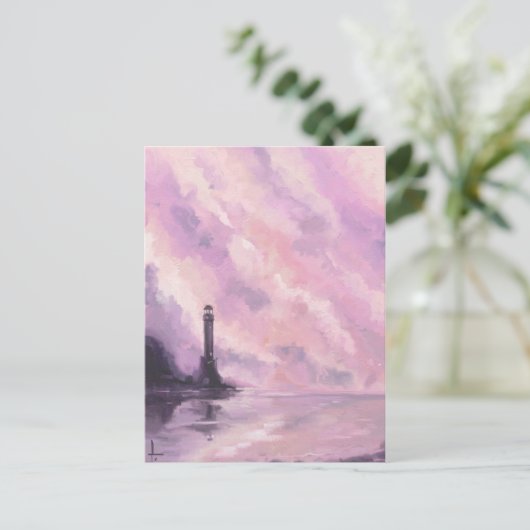 vuurtoren briefkaart (Staand voorkant)