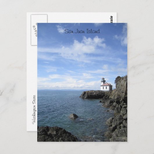 vuurtoren briefkaart (Voorkant / Achterkant)