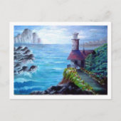 vuurtoren briefkaart (Voorkant)