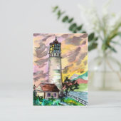 vuurtoren briefkaart (Staand voorkant)