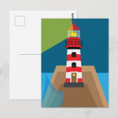 Vuurtoren Briefkaart (Voorkant / Achterkant)