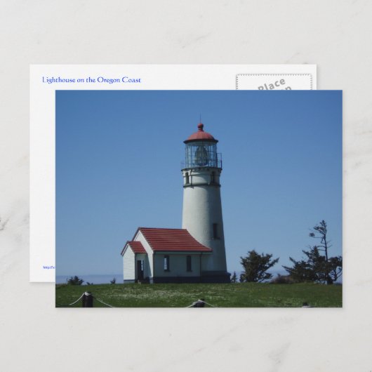 vuurtoren briefkaart (Voorkant / Achterkant)