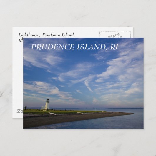 vuurtoren briefkaart (Voorkant / Achterkant)