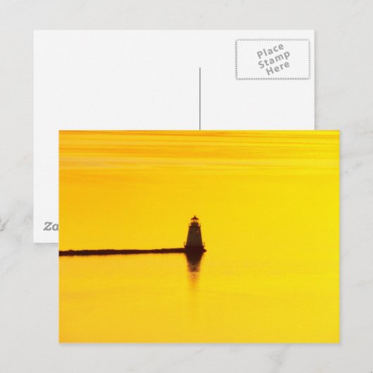 vuurtoren briefkaart (Voorkant / Achterkant)