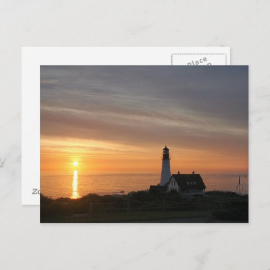 vuurtoren briefkaart (Voorkant / Achterkant)