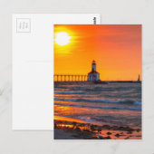 vuurtoren briefkaart (Voorkant / Achterkant)