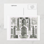 vuurtoren briefkaart (Voorkant / Achterkant)