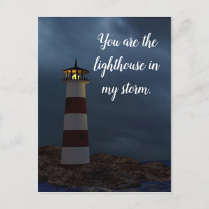 vuurtoren briefkaart