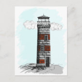 vuurtoren briefkaart (Voorkant)