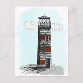 vuurtoren briefkaart