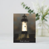 vuurtoren briefkaart (Staand voorkant)