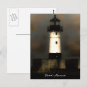 vuurtoren briefkaart (Voorkant / Achterkant)