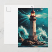 Vuurtoren Briefkaart - Nautische Kust Sce (Voorkant / Achterkant)