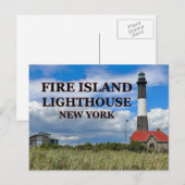 Vuurtoren, Briefkaart van New York (Voorkant / Achterkant)