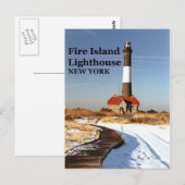 Vuurtoren, Briefkaart van New York (Voorkant / Achterkant)