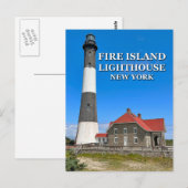 Vuurtoren, Briefkaart van New York (Voorkant / Achterkant)