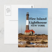 Vuurtoren, Briefkaart van New York (Voorkant / Achterkant)