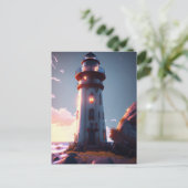 vuurtoren, Briefkaart voor postovergangen (Staand voorkant)