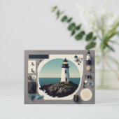 vuurtoren, Briefkaart voor postovergangen (Staand voorkant)