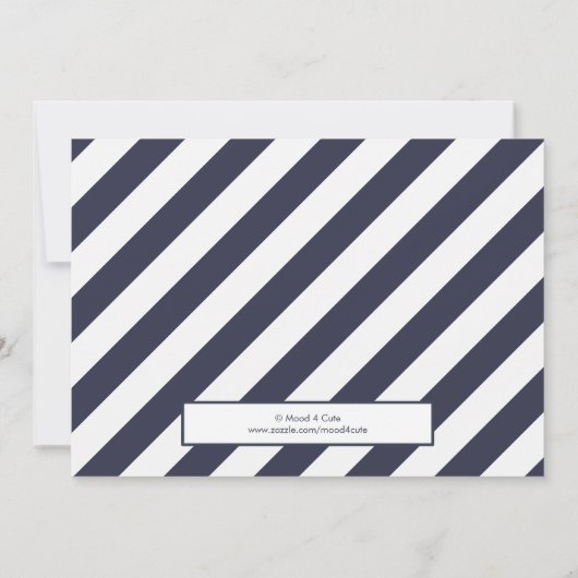 Vuurtoren bruiloft kaart (Achterkant)