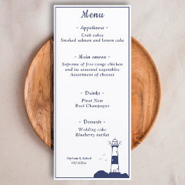 Vuurtoren Bruiloft Menu