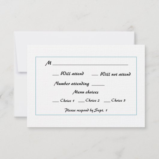 Vuurtoren bruiloft RSVP (Achterkant)