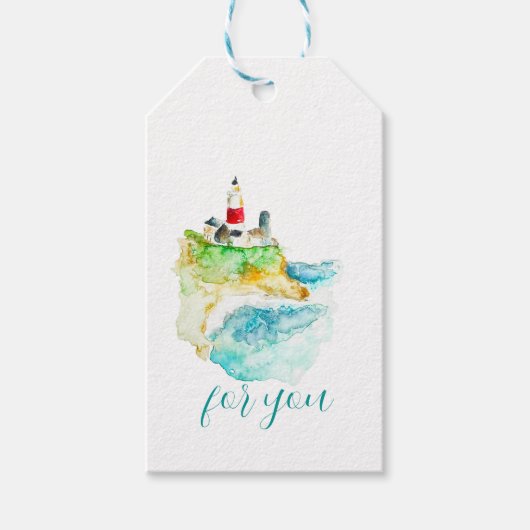 Vuurtoren Cadeaulabel (Voorkant)