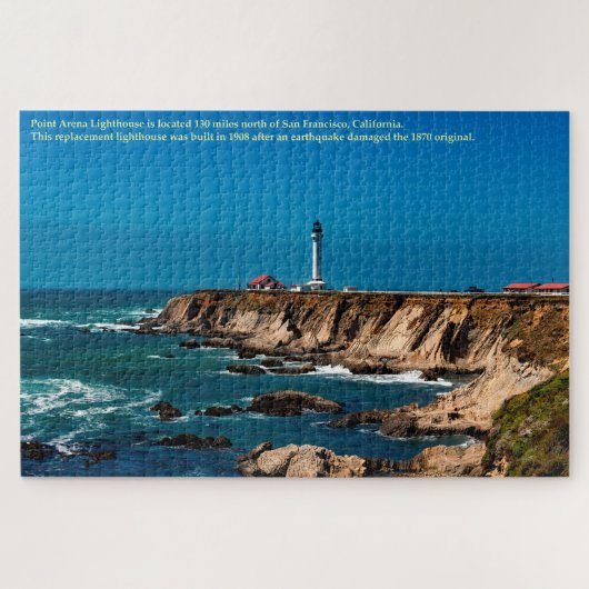 vuurtoren Californië Point Arena Legpuzzel (Horizontaal)