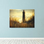 vuurtoren canvas afdruk (Insitu (Houten vloer))