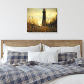 vuurtoren canvas afdruk (Insitu (Slaapkamer))