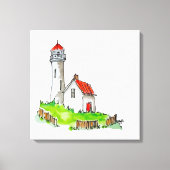 Vuurtoren Canvas Afdruk (Voorkant)