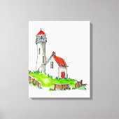 Vuurtoren Canvas Afdruk (Voorkant)