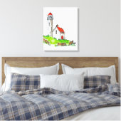 Vuurtoren Canvas Afdruk (Insitu (Slaapkamer))