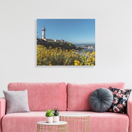 vuurtoren canvas afdruk (Insitu (Woonkamer))