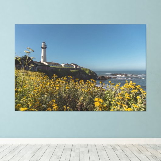 vuurtoren canvas afdruk (Insitu (Houten vloer))