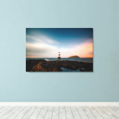vuurtoren canvas afdruk (Insitu (Houten vloer))