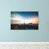 vuurtoren canvas afdruk (Insitu (Houten vloer))
