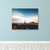 vuurtoren canvas afdruk (Insitu (Houten vloer))