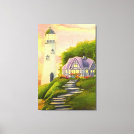 Vuurtoren Canvas Afdruk